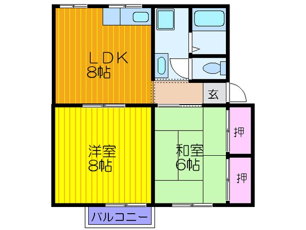 ダイヤモンドライフの物件間取画像